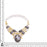 Stingray Fossil Citrine Pearl Bracelet Necklace Dangle Earrings SET1133