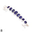 Deep Blue Ceylon Sapphire Genuine Gemstone Bracelet B4491