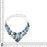 Labradorite Aquamarine Lapis Silver Earrings Bracelet Necklace Set SET1164