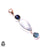 Kyanite Larimar Aquamarine Pendant & 3MM Italian Chain P9956