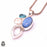 Owyhee Opal Clear Topaz Pearl Pendant & 3MM Italian Chain P10028