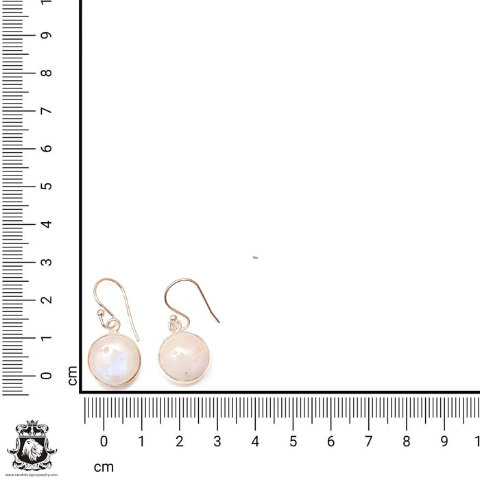 Moonstone Dangle & Drop Earrings 925 Solid (Nickel Free) Sterling Silver Earrings WHOLESALE price / Made in Canada Minimalist Earrings ER16