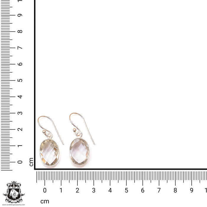 Prasiolite Dangle & Drop Earrings 925 Solid (Nickel Free) Sterling Silver Earrings WHOLESALE price / Made in Canada Minimalist Earrings ER15