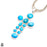 Beautiful Turquoise Cross Pendant & Chain P9503