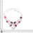 Rhodonite Pink Amethyst Moonstone Silver Earrings Bracelet Necklace Set SET1207