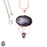 Lepidolite Clear Topaz Pendant & 3MM Italian Chain P9653