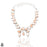 Orange Scolecite Squash Blossom Statement Necklace BN59