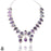 Lavender Kammererite & Charoite Squash Blossom Statement Necklace BN38