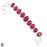 Pure Red! Ceylon Ruby Genuine Gemstone Silver Bracelet B4623