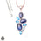 Kyanite Tanzanite Blue Topaz Pendant & 3MM Italian Chain P9771