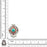 POLISHED Silver Coral Turquoise Inlay WEB CHAKRA Prayer Box Pendant Np39