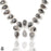 Tourmalated Tourmalinated Quartz Squash Blossom Statement Necklace BN3