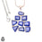 Lapis Lazuli Pendant & 3MM Italian Chain P9656
