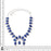 Ceylon Sapphire Squash Blossom Statement Necklace BN37