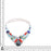 Lapis Coral Blue Topaz Turquoise Bracelet Necklace Earrings SET1119
