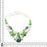 Malachite Moonstone Chrome Diopside Silver Earrings Bracelet Necklace Set SET1217