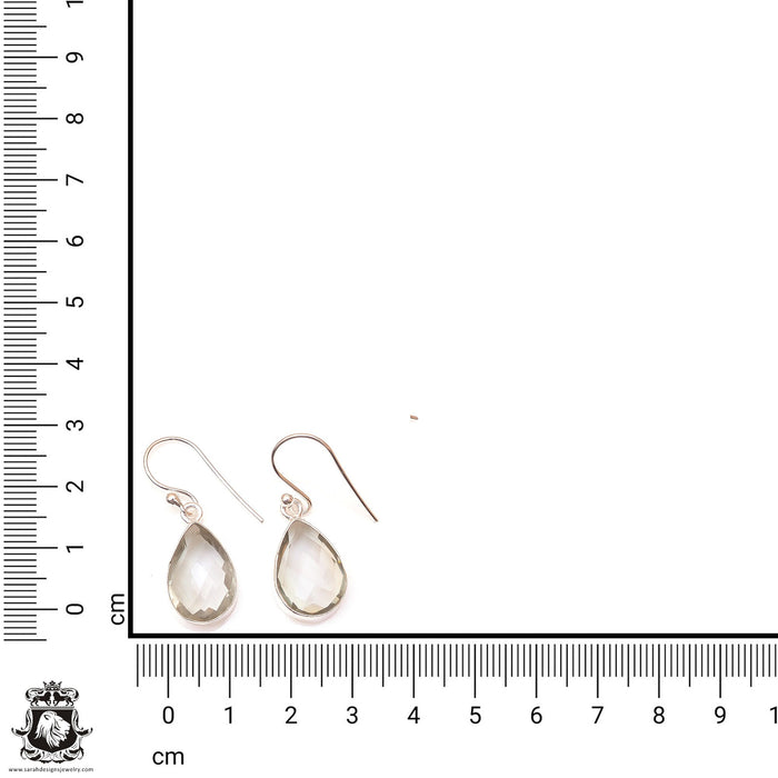 Prasiolite Dangle & Drop Earrings 925 Solid (Nickel Free) Sterling Silver Earrings WHOLESALE price / Made in Canada Minimalist Earrings ER18