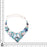 Labradorite Larimar Moonstone Silver Earrings Bracelet Necklace Set SET1190