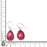 Ruby Dangle & Drop Earrings 925 Solid (Nickel Free) Sterling Silver Earrings WHOLESALE price / Made in Canada Minimalist Earrings ER2