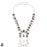 Tourmalinated Tourmalated Quartz Squash Blossom Statement Necklace BN7