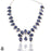 Canadian Sodalite Squash Blossom Statement Necklace BN58