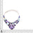 Charoite Iolite Larimar Necklace • Necklace Bracelet Earrings SET1139