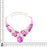 Pink Dendritic Opal Cobalto Calcite Drusy Silver Earrings Bracelet Necklace Set SET1231