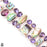Abalone Shell Amethyst Silver Earrings Bracelet Necklace Set SET1215