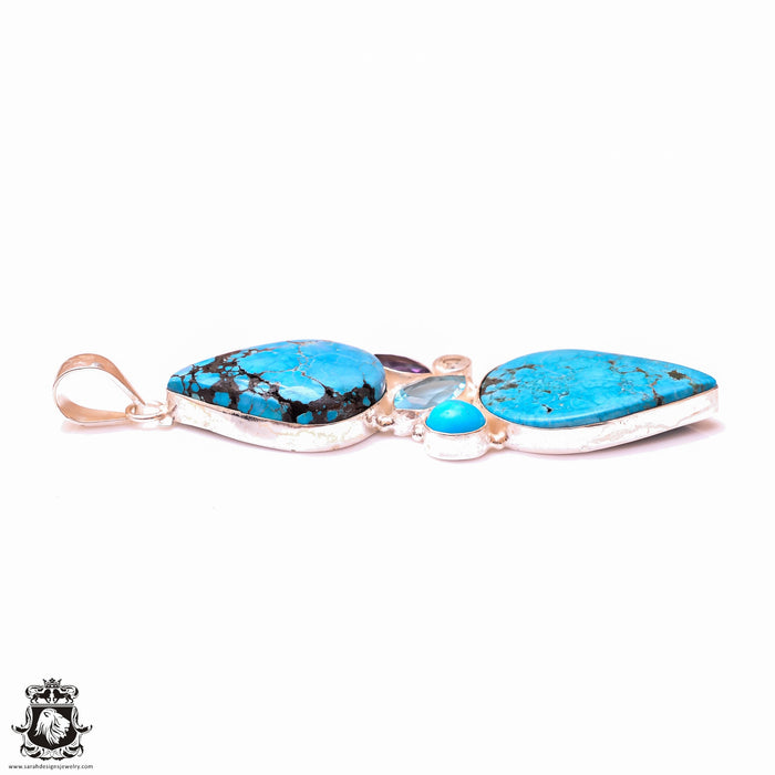 Morenci Turquoise Pendant & 3MM Italian Chain P9994