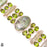 Kammererite Chrome Tourmaline Peridot Silver Earrings Bracelet Necklace Set SET1228