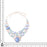 Owyhee Opal Moonstone Aquamarine Silver Earrings Bracelet Necklace Set SET1216