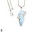 Larimar Blue Topaz Pearl Clear Topaz Pendant & Chain P9423