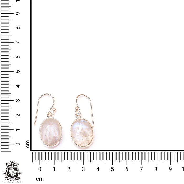 Moonstone Dangle & Drop Earrings 925 Solid (Nickel Free) Sterling Silver Earrings WHOLESALE price / Made in Canada Minimalist Earrings ER9
