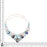 Larimar Labradorite Aquamarine Silver Earrings Bracelet Necklace Set SET1235