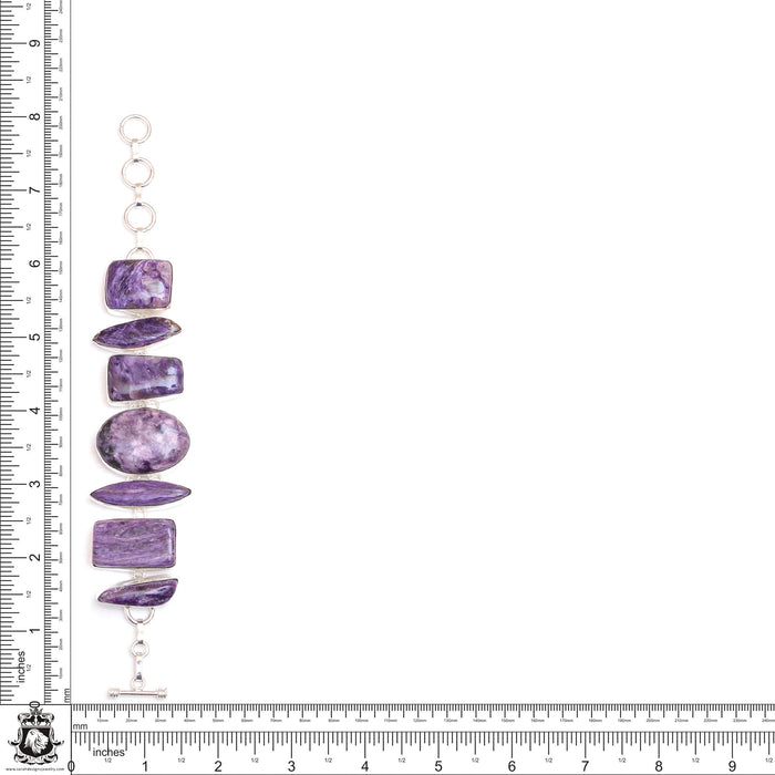 Lavender Hue! Charoite Genuine Gemstone Bracelet B4565
