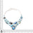 Labradorite Larimar Aquamarine Silver Earrings Bracelet Necklace Set SET1183
