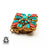Coral Turquoise SUPREME Ghau Amulet Prayer Box Pendant Np12