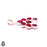 Kashmir Ruby Native Squash Blossom Pendant & 3MM Italian Chain P10067