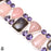 Labradorite Rose Quartz Amethyst Silver Earrings Bracelet Necklace Set SET1167
