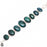 Green Galore! Sakota Mined Emerald Genuine Gemstone Silver Bracelet B4638