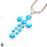 Turquoise Cross Pendant & Chain P9504