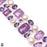 Trapiche Amethyst Auralite 23 Pearl Silver Earrings Bracelet Necklace Set SET1203