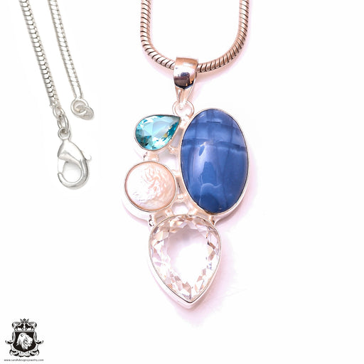 Clear Topaz Necklace for Manifesting Health | Gemisphere CTZ6 6018 / 159.27 / 24
