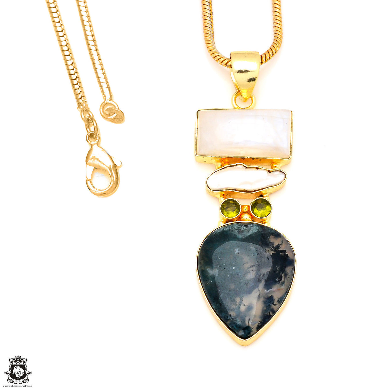 24K Gold Plated Multi-Stone