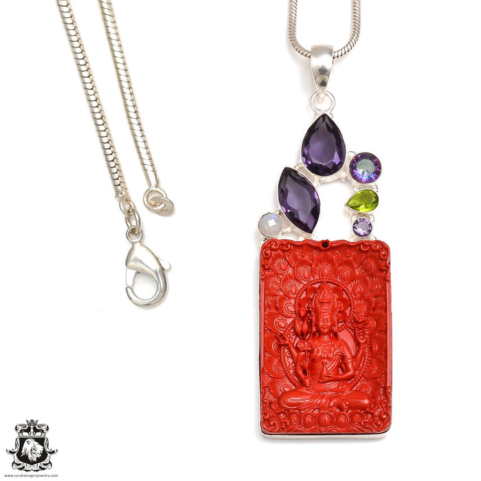 Blessed Hands Buddha Pendant & Chain P9153