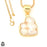 Mabe Biwa Pearl 24K Gold Plated Pendant  GPH1701