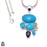 3 Inch Turquoise Pendant & Chain P8178