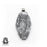 Star Spangled Skull Tibetan Repousse Silver Pendant 4MM Chain N490