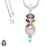 Moonstone Multi-Stone Pendant & Chain P8011