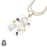 Moonstone Pearl Pendant & Chain P9234